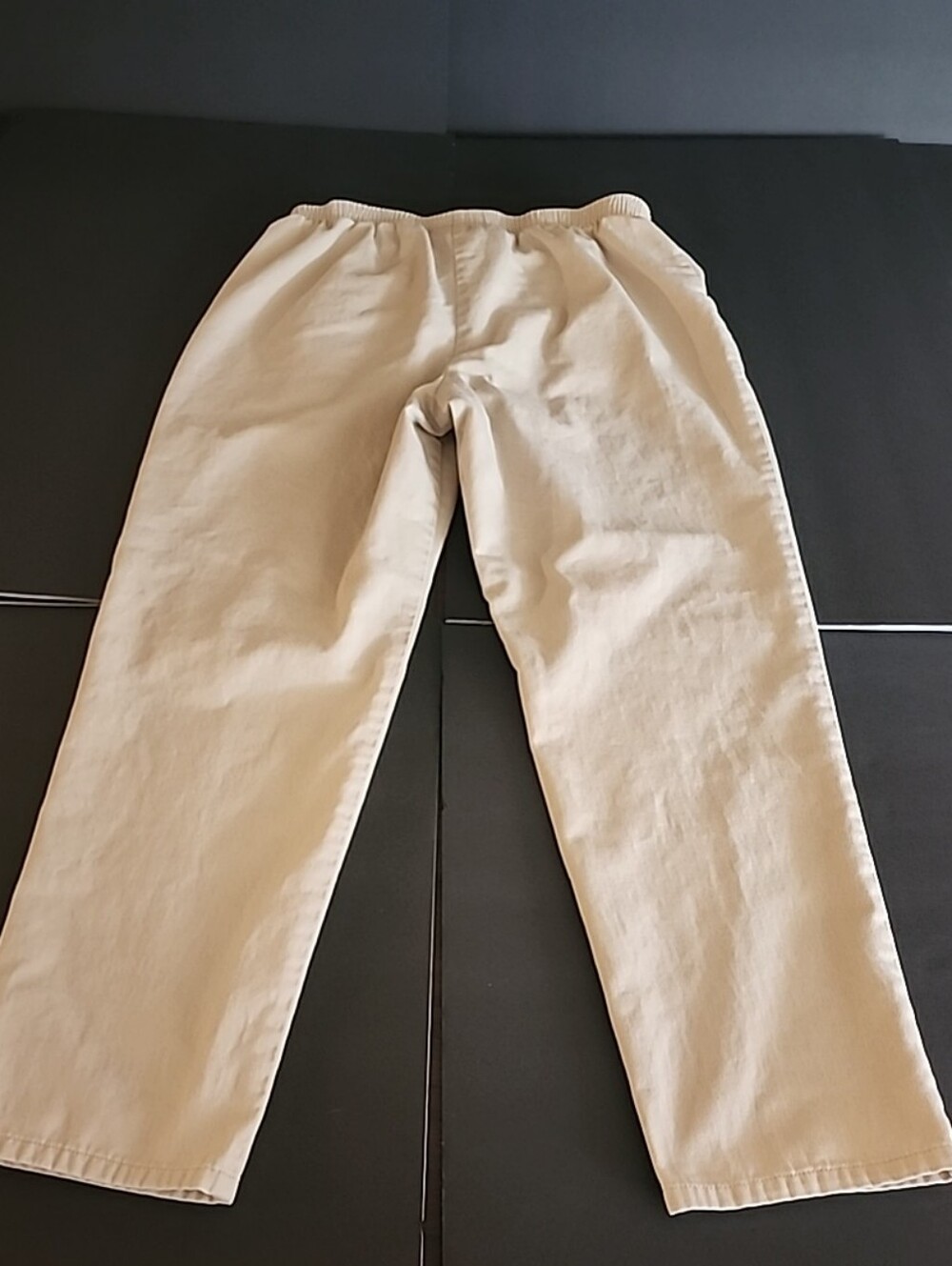 Cascade Blues Women Pants, 100% Cotton, Size 16 Avg, Tan, Beige, Good